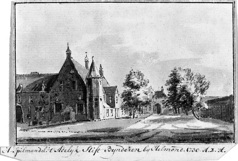 Abdij van Binderen bij Helmond (Hendrik Spilman ca 1730) Adbij Binderen
